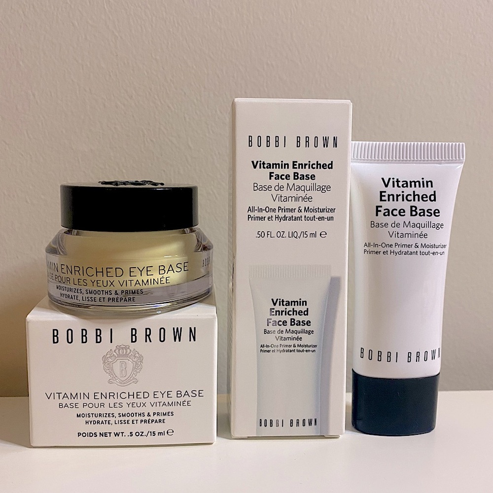 NEW Bobbi Brown Vitamin Enriched Eye Base + Free gift 15ml Face Base!!